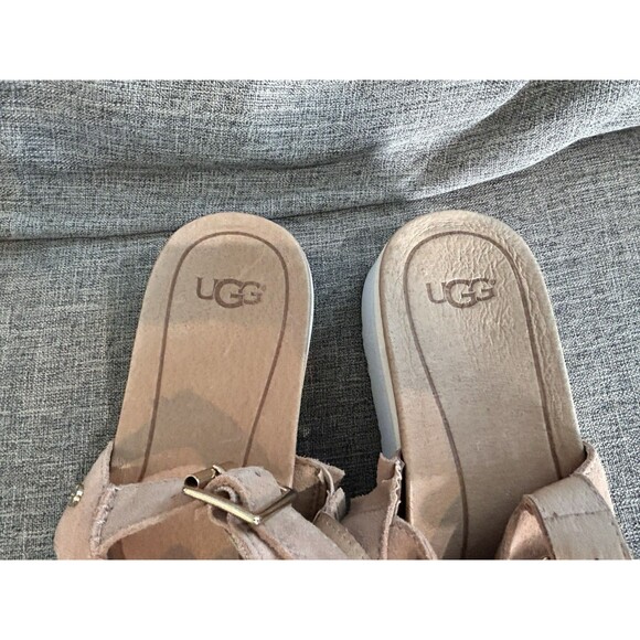 UGG Braelynn Rosegold Womens Size 10 Patent Metallic Platform Sandal - Picture 8 of 12